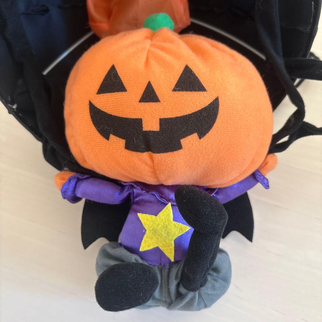 ハロウィン飾り　カボチャ　パラシュート　ハロウィン　電動　箱付き