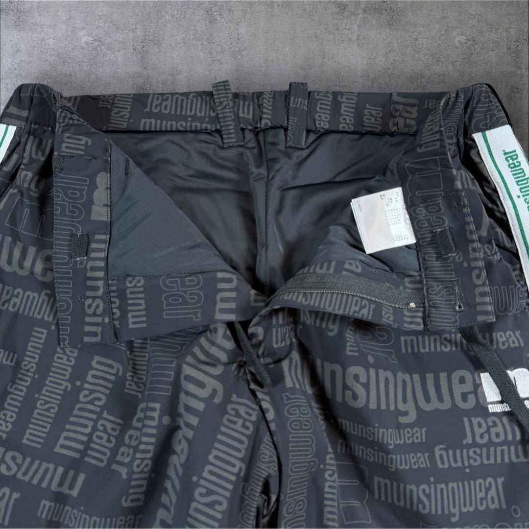 美品 Munsingwear マンシングウェア 中綿 入りパンツ ブラック 82