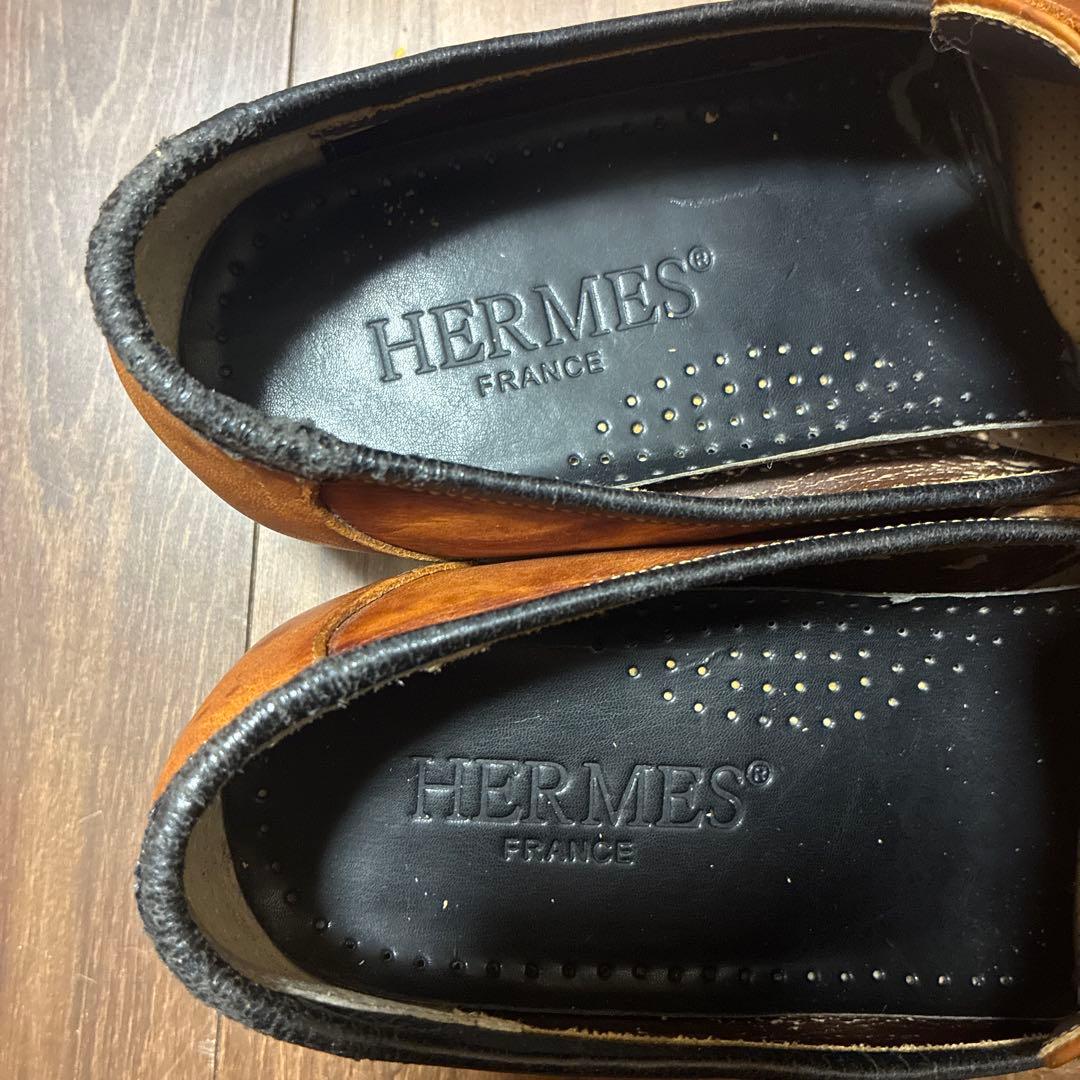 メ*離様 HERMES エルメス ローファー 27cm