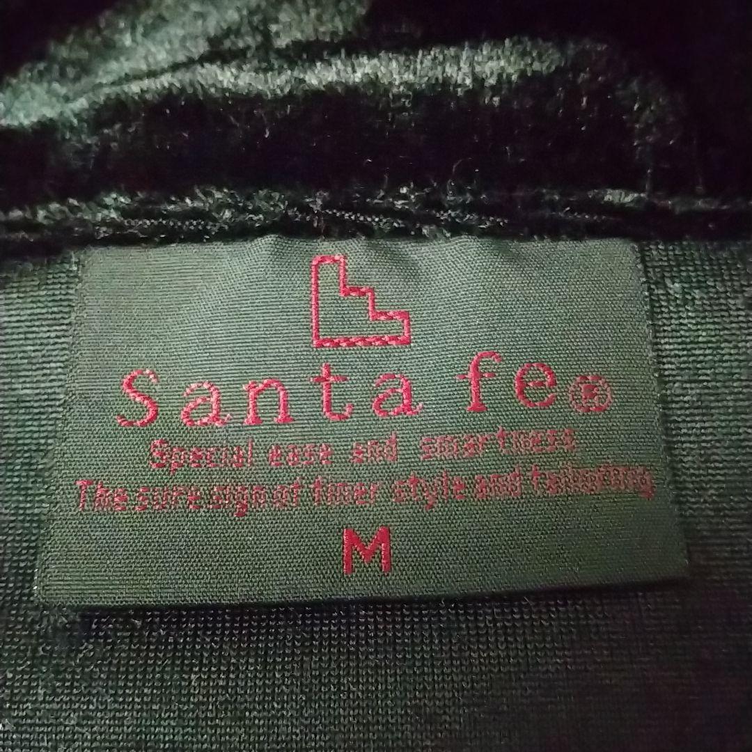 豪華☆サンタフェ 両面刺繍 アームロゴ サイドライン ベロア トラックジャケット