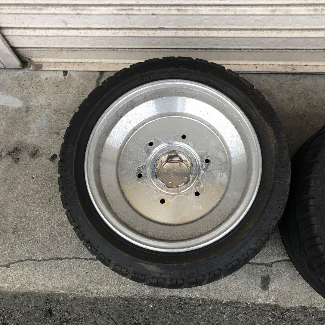 送料込み☆HONDA２サイクルジャイロ　リアワイドホイール　６穴ポン付け偏平