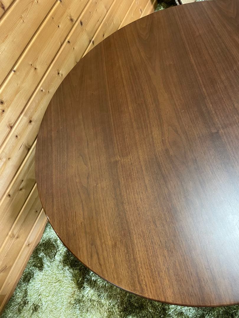 関家具　ローテーブル　センターテーブル　丸テーブル大　ウォールナット