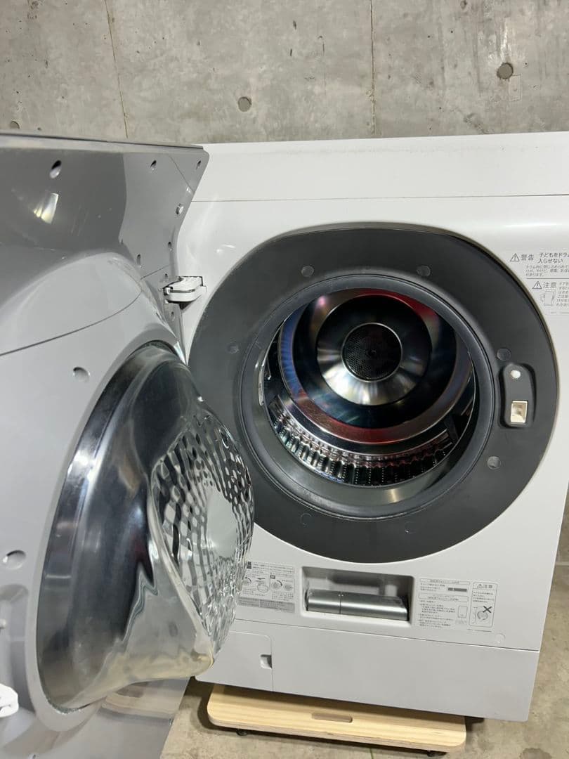 【h.mama　送料込】 美品✨️クリーニング済 SHARP ドラム式洗濯機