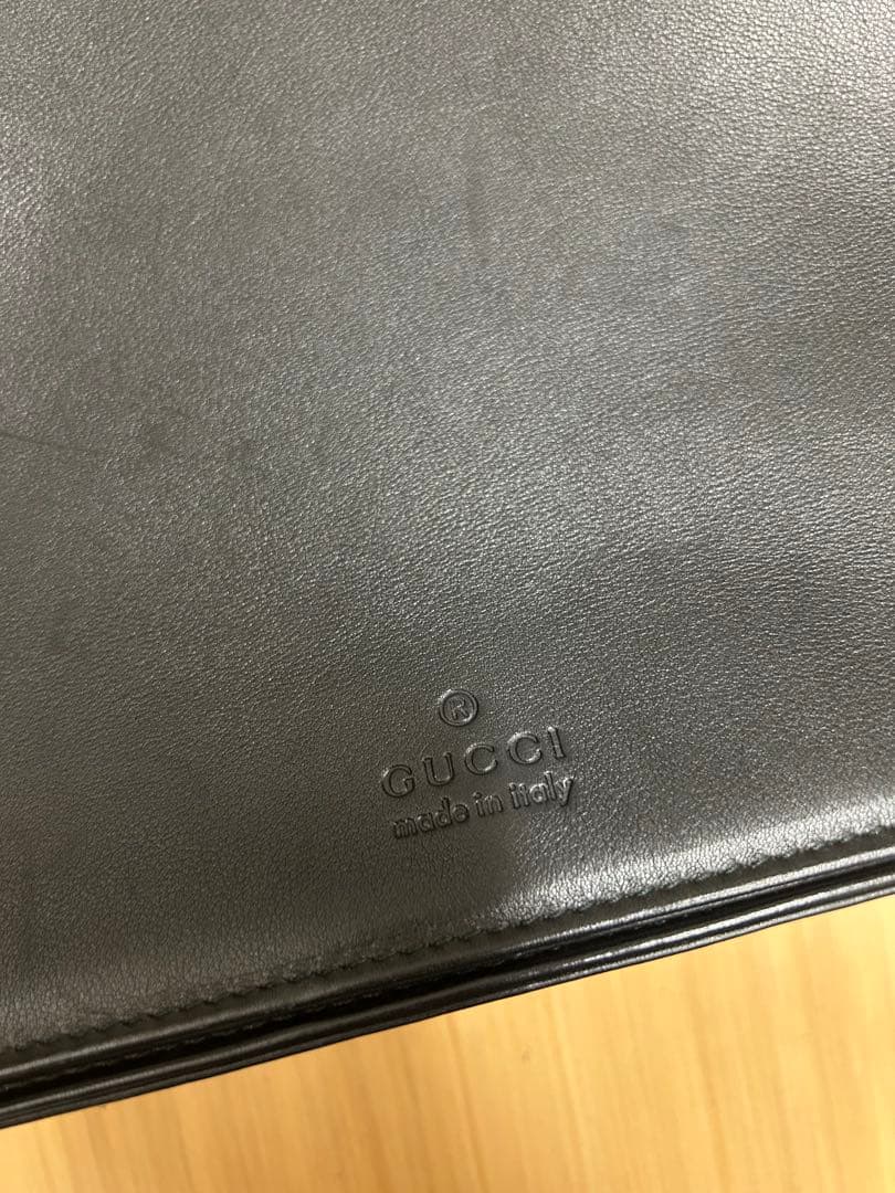 黒　GUCCH グッチ　バンブー　ワンショルダーバッグ