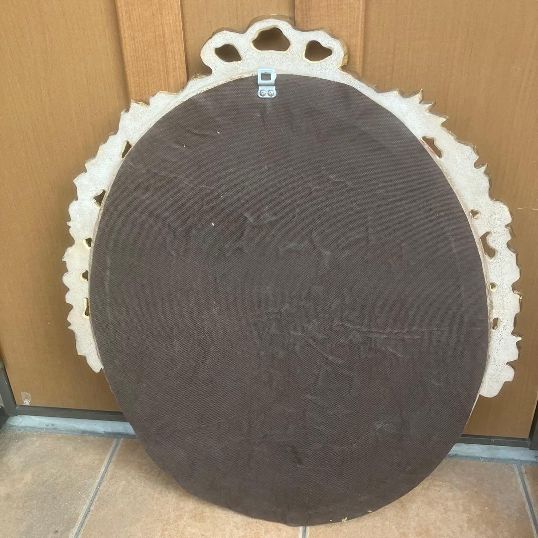 アンティークミラー 金彩色 イタリア製 ヴィンテージ 年代物 貴重品　ゴールド