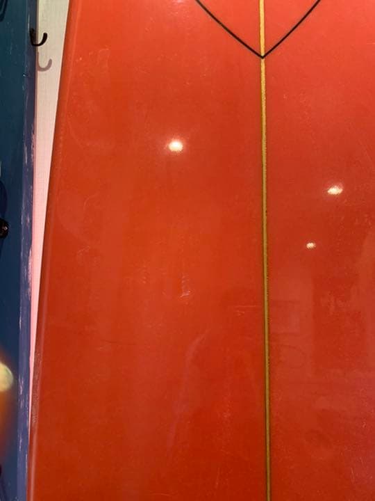 手渡し　DELUXE サーフボード湘南地区での手渡し限定　赤　レトロ　インテリア