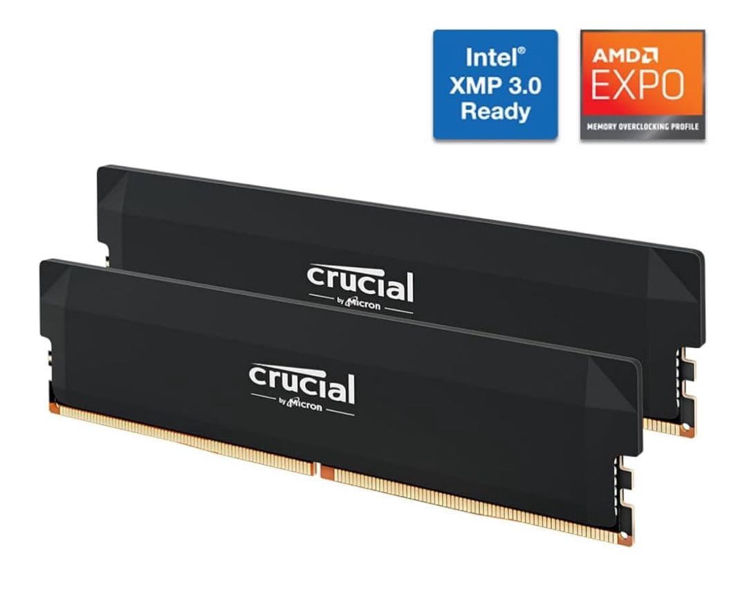 メモリー Crucial DDR5 32GB (2x16GB) 6400MHz