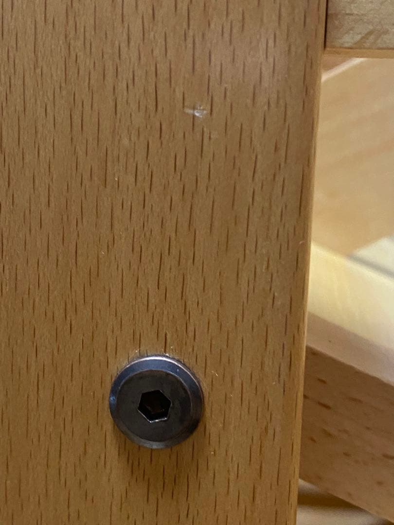 豊岡クラフト　木製 2段本棚 キャスター付き　ライトブラウン