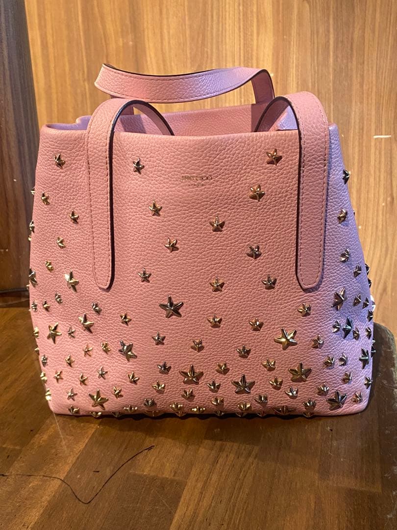 売*い様 ジミーチュウ トートバッグ SOFIA ソフィア S スタッズ レザー