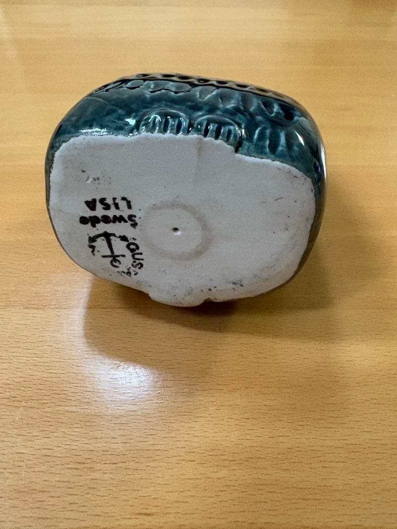 リサラーソン　小さな猫　ネコ　ねこ　liten katt ブルーグリーン