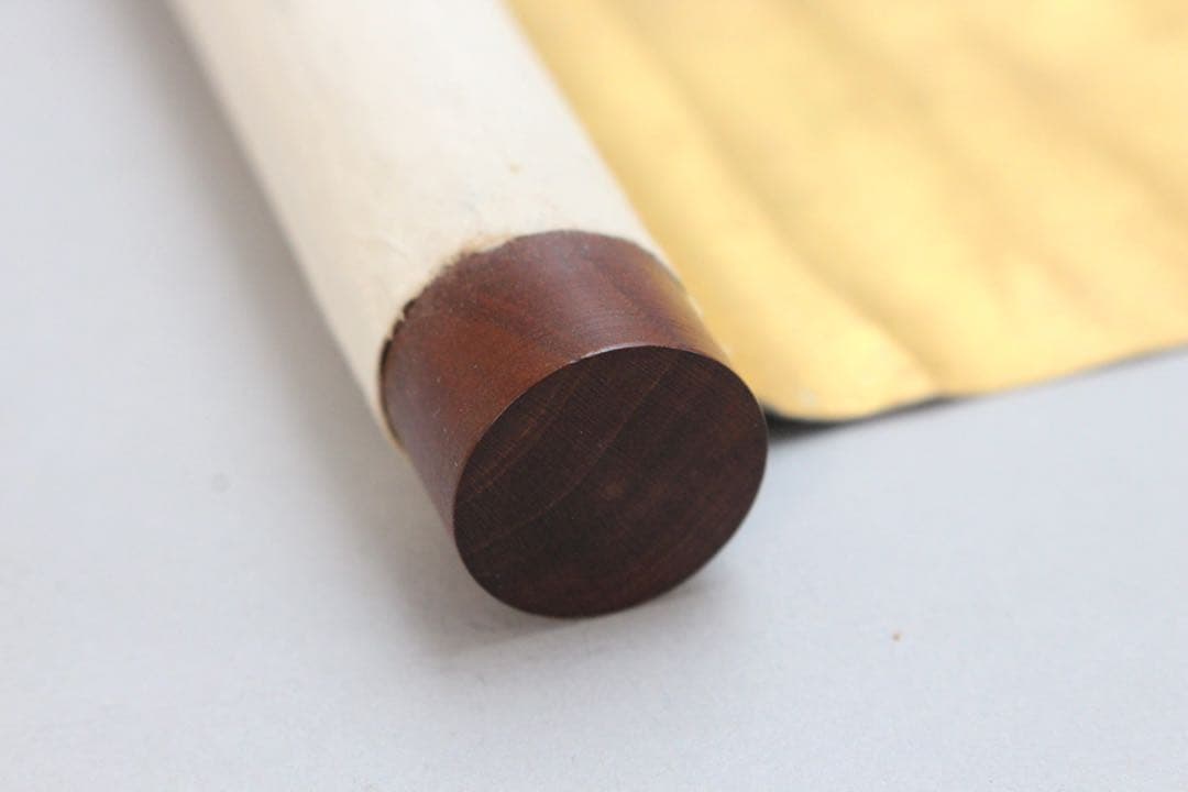 No4446 古文書　山中家　家系図　抱き柊紋　手書き　紙本　巻子装　送料無料