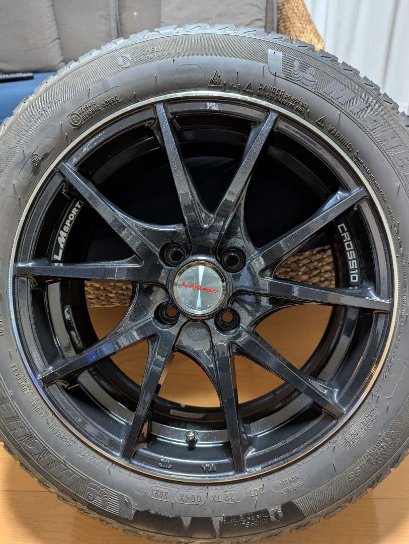 16インチ　アルミホイール　スタッドレス4本セット　ミシュラン　送料込み