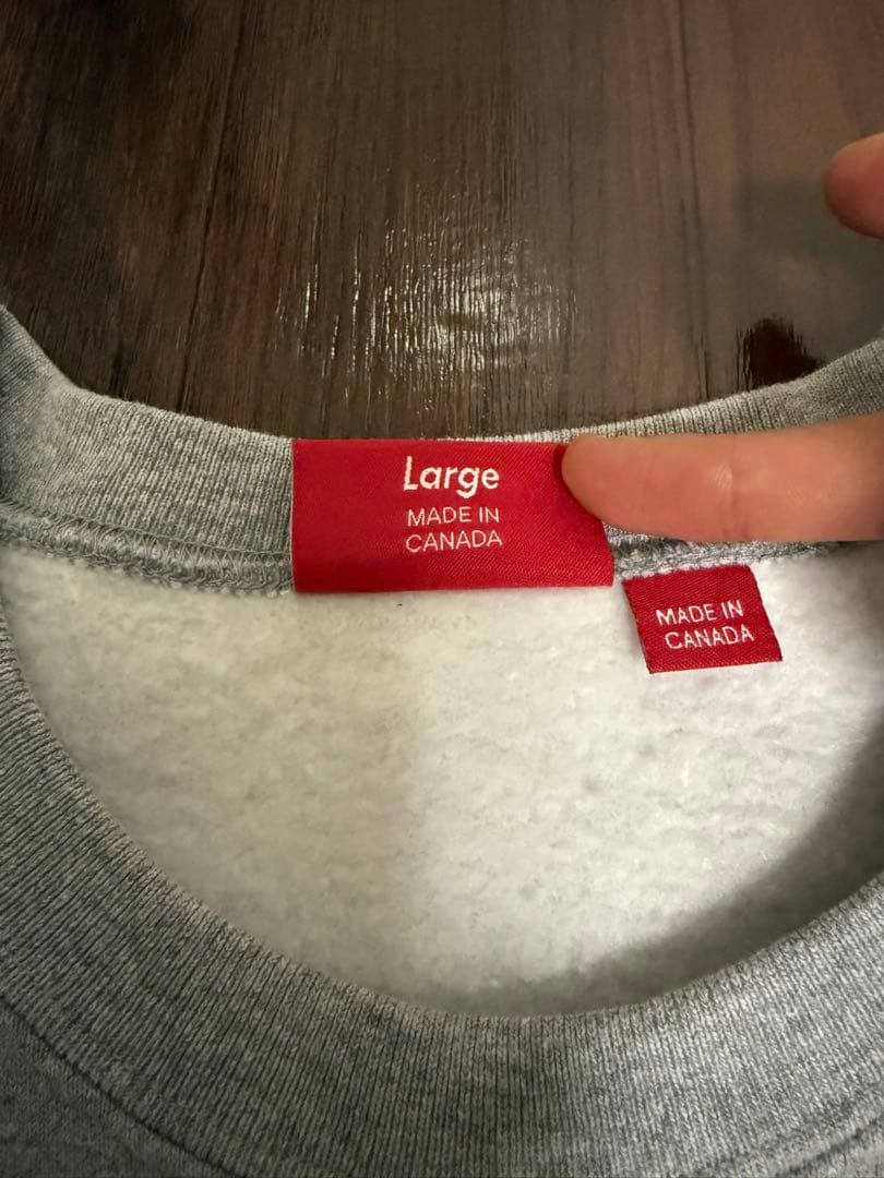 Supreme Boxlogo トレーナー　グレー