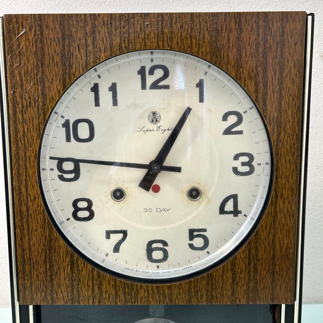 ☆昭和レトロ　愛知時計電機　スーパーエイト掛時計☆