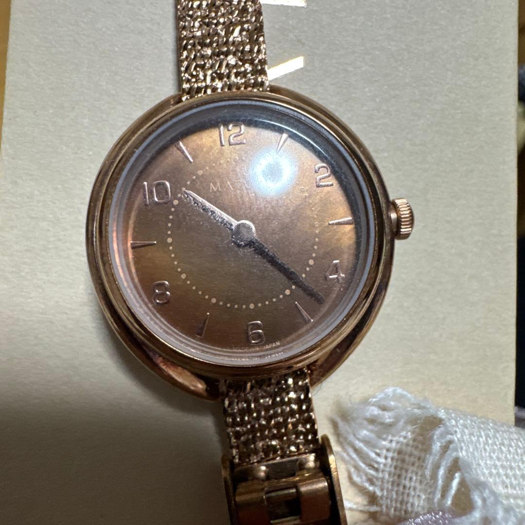 matowマトウ SHIKI ROUND ROSE GOLD 星彩　腕時計