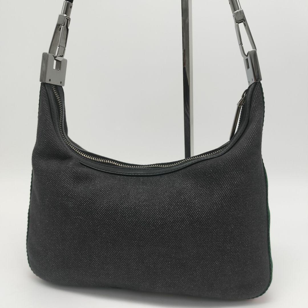 極美品✨グッチ　ショルダーバッグ　デニム　シェリーライン
