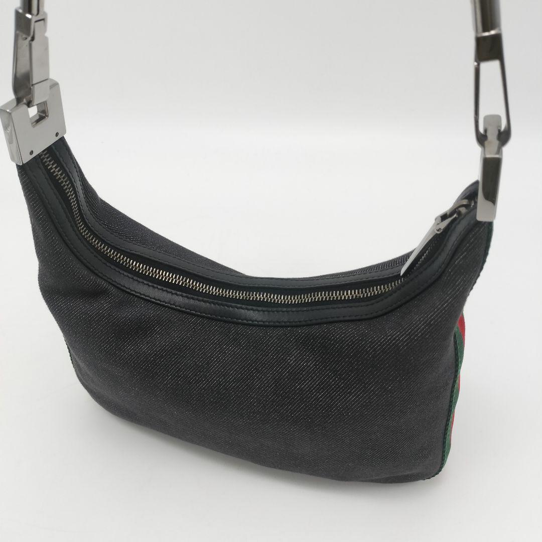 極美品✨グッチ　ショルダーバッグ　デニム　シェリーライン