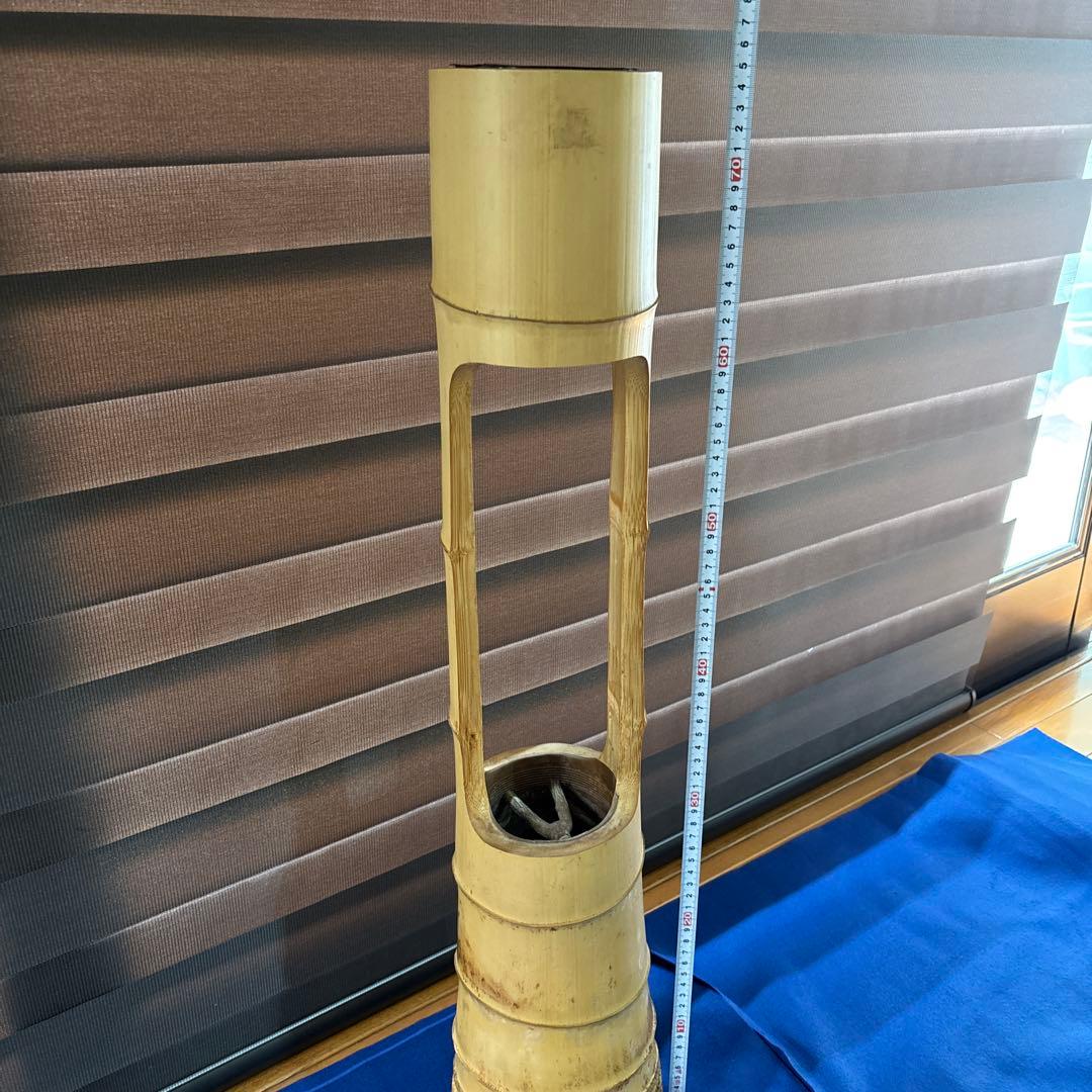 竹製フラワーベース 円筒形