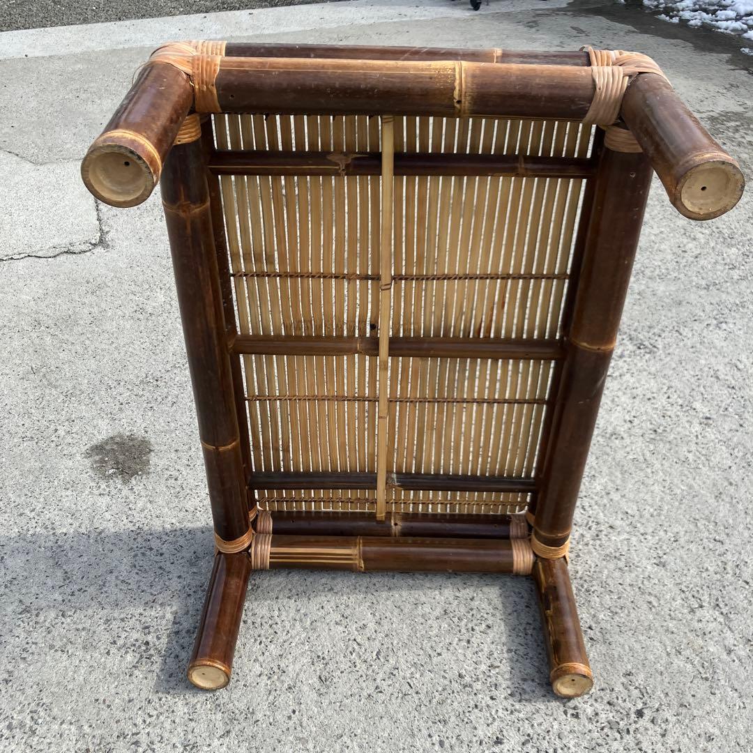 昭和レトロ エスニック バンブーテーブル 竹製座卓 ローテーブル ビンテージ