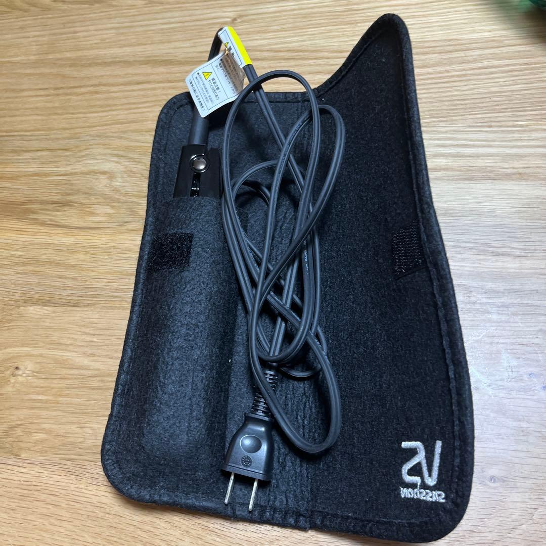 VS Sassoon ヘアアイロン ブラック 収納ケース付き