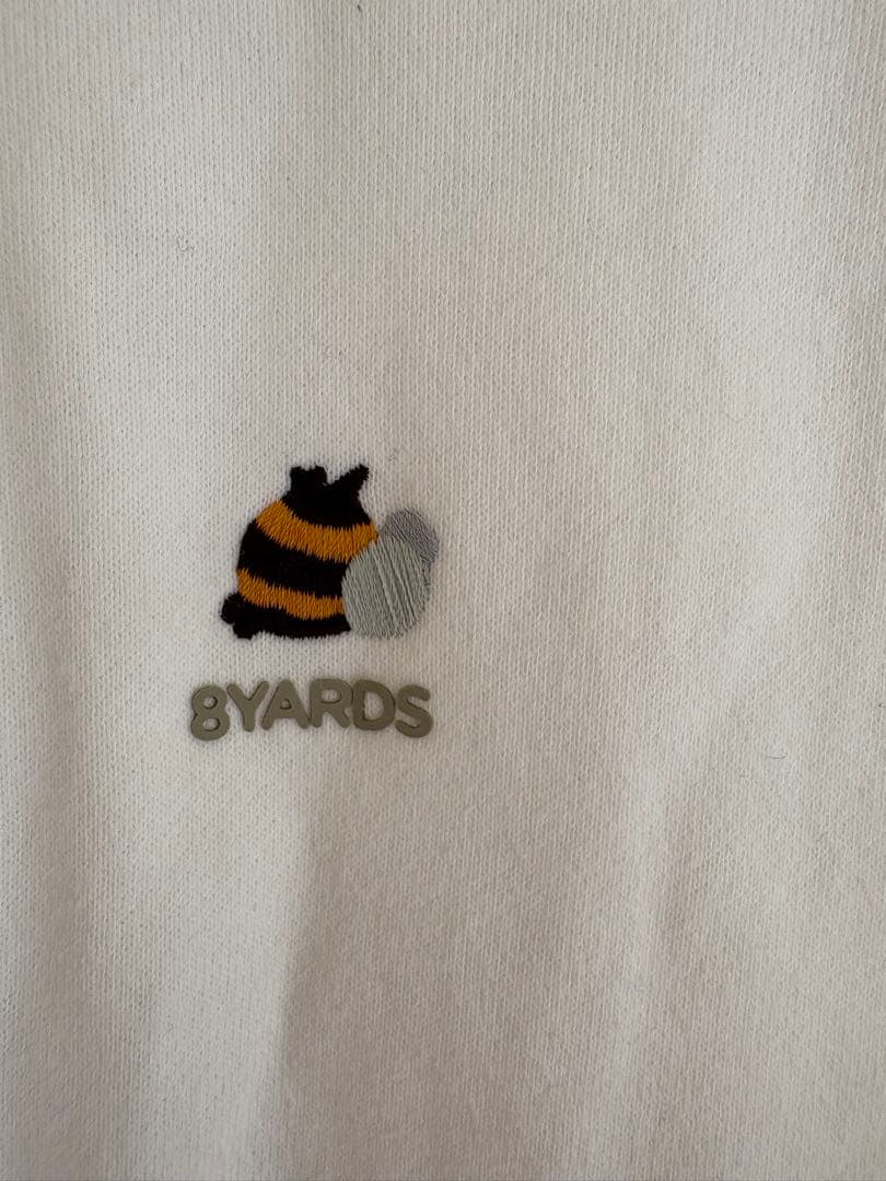 8YARDS ハチヤーズ　ホワイト トップスプルオーバー
