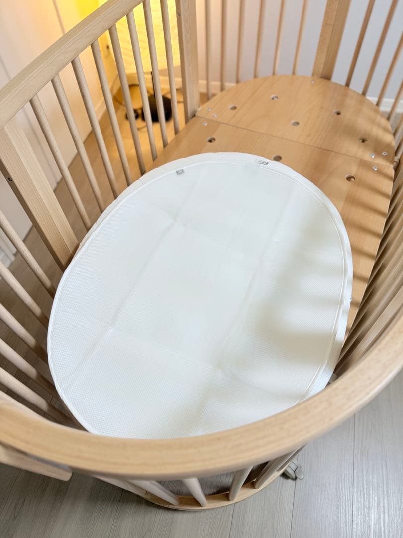 STOKKE スリーピーベビーベッド ナチュラルウッド　美品