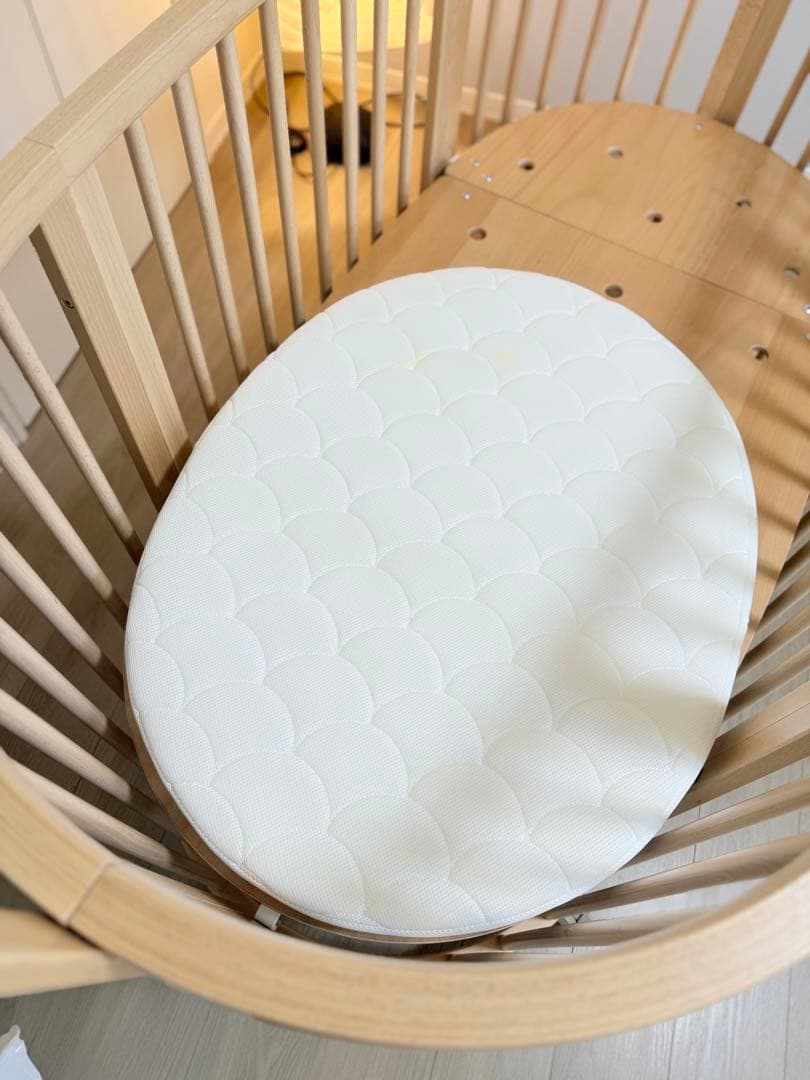 STOKKE スリーピーベビーベッド ナチュラルウッド　美品