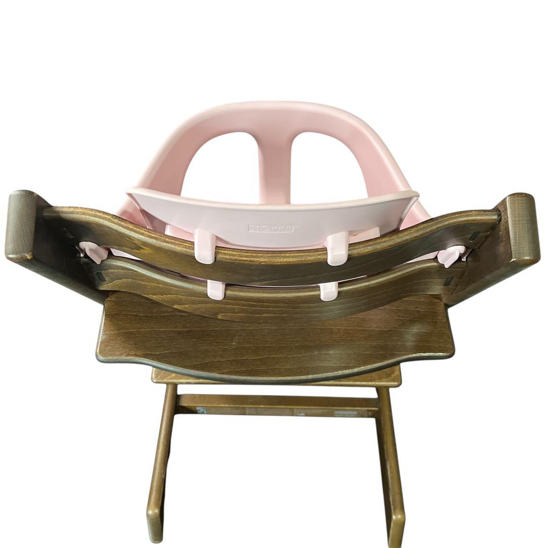 mitu♡　ストッケ トリップトラップ ベビーセット ダークブラウンピンク