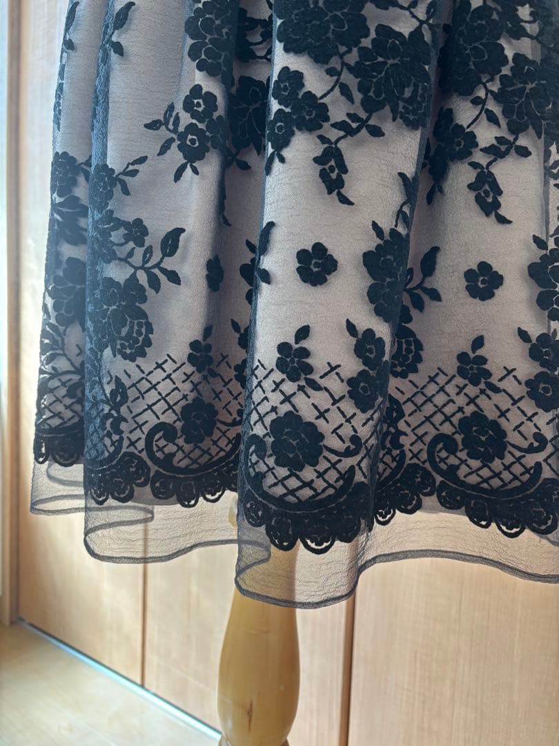 M's GRACY エムズグレイシー ワンピース 38 花柄 結婚式 フォーマル