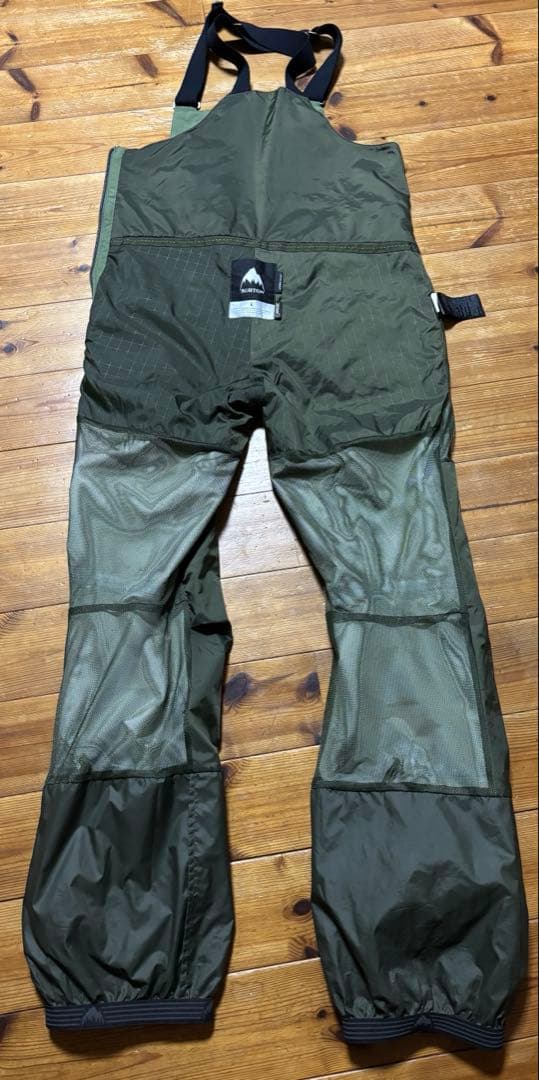 BURTON GORE-TEX ビブパンツ L オリーブグリーン