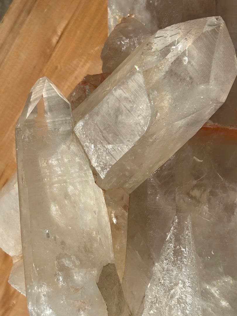 ファントムガーデン水晶天然石タンジェリンクォーツレインボー入　最高品質❗️希少価値