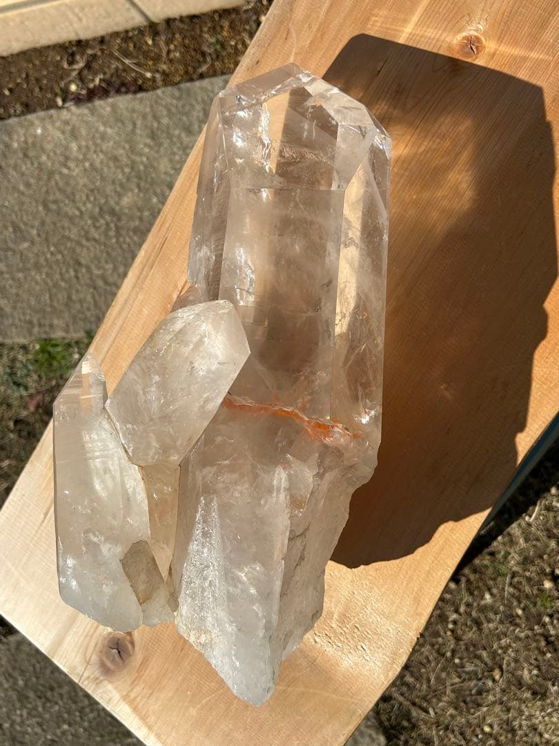 ファントムガーデン水晶天然石タンジェリンクォーツレインボー入　最高品質❗️希少価値