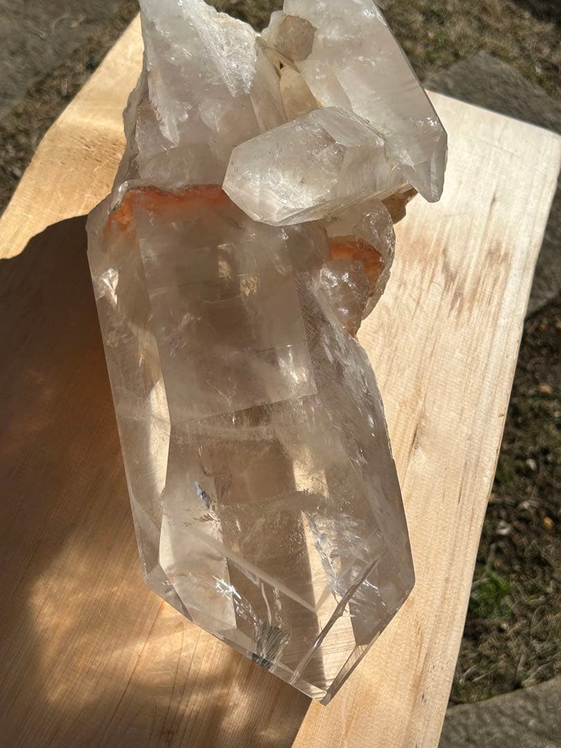 ファントムガーデン水晶天然石タンジェリンクォーツレインボー入　最高品質❗️希少価値