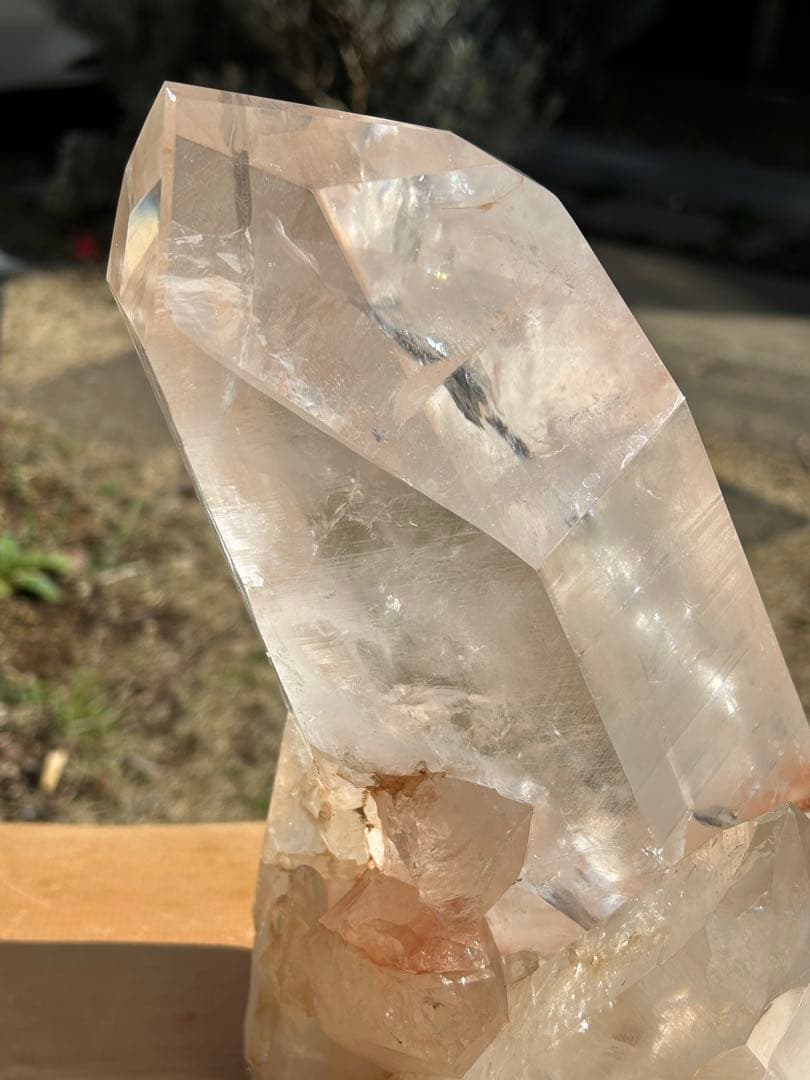 ファントムガーデン水晶天然石タンジェリンクォーツレインボー入　最高品質❗️希少価値