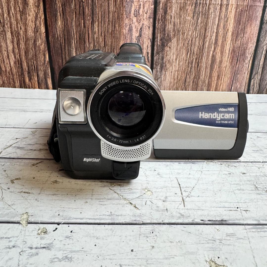 SONY ビデオカメラレコーダー CCD TRV86 Hi8 新品テープ10本付