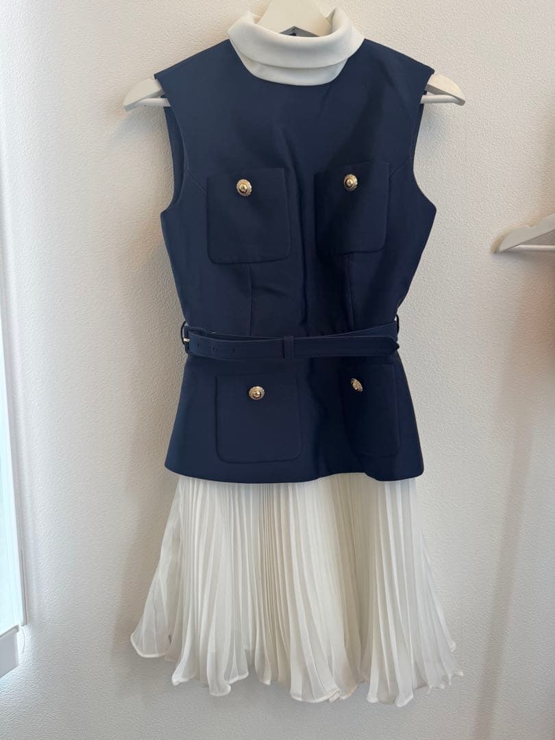 セルフポートレイト　切り替えワンピース