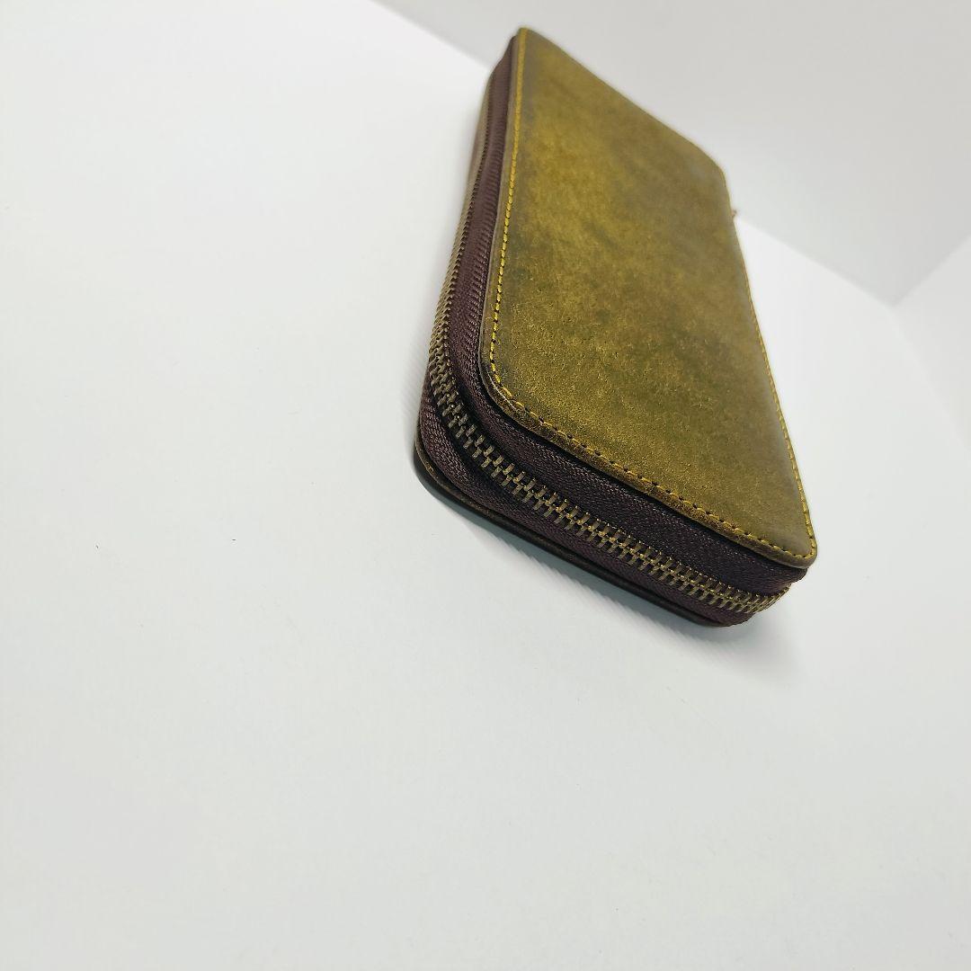 バハギア ペンケース ラウンドジップ プエブロレザー 4本差し