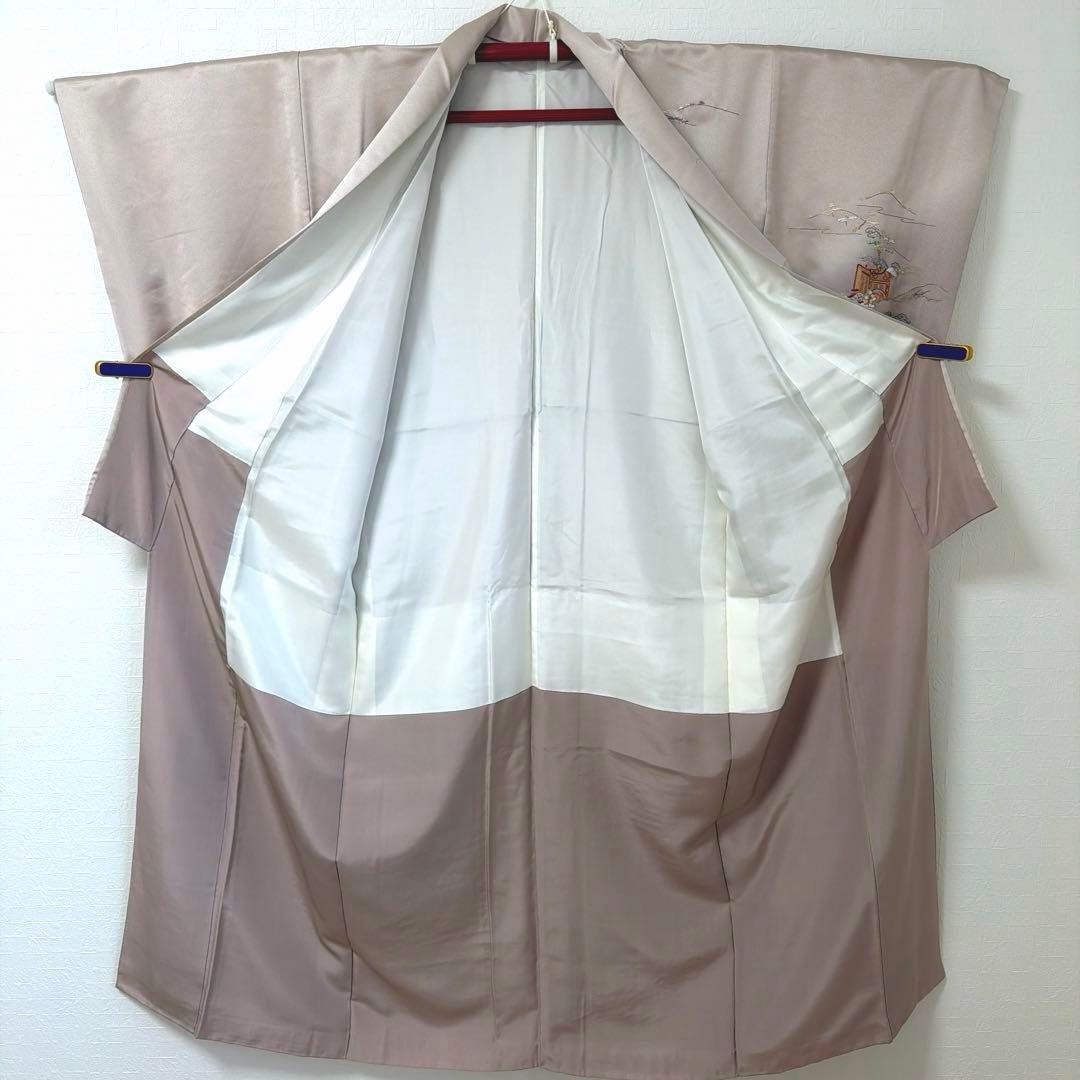 496 訪問着フルセット 正絹 薄紫 金彩 豪華 総刺繍 暈し染め お上品