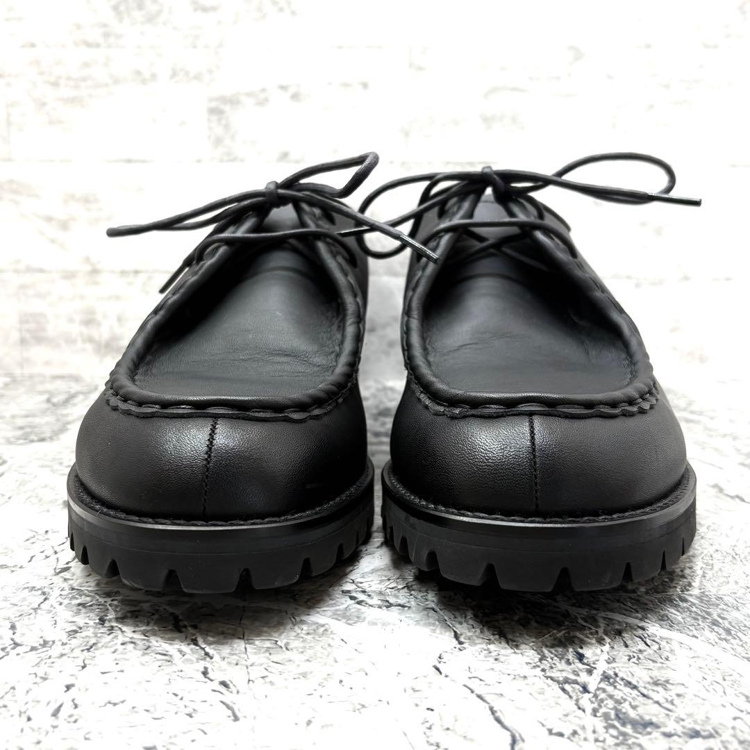 極美品✨ パドローネ チロリアンシューズ 27cm相当 ブラック 防水 晴雨兼用