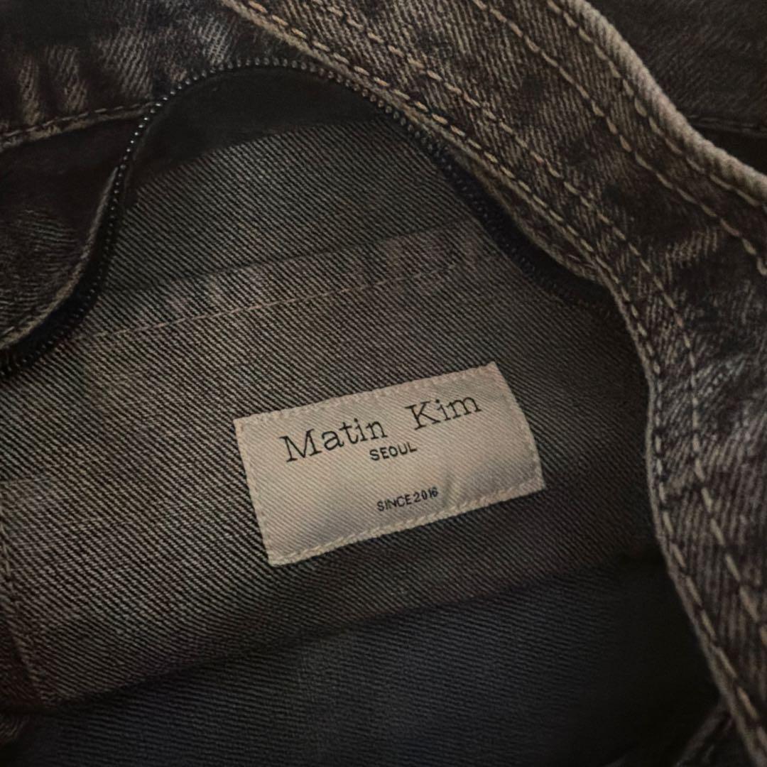 Martin Kim デニムグレーショルダーバッグ