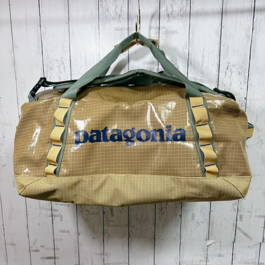 【極美品】パタゴニア ブラックホール ダッフル 40L ゴールド 2way