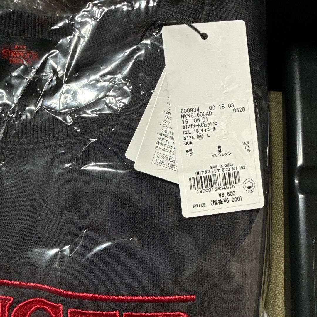 値下げ　【STRANGER THINGS】コラボアソートスウェット　チャコールM
