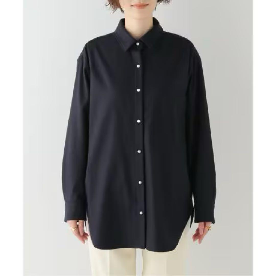 Spick and Span plain clothパールオーバーシャツ