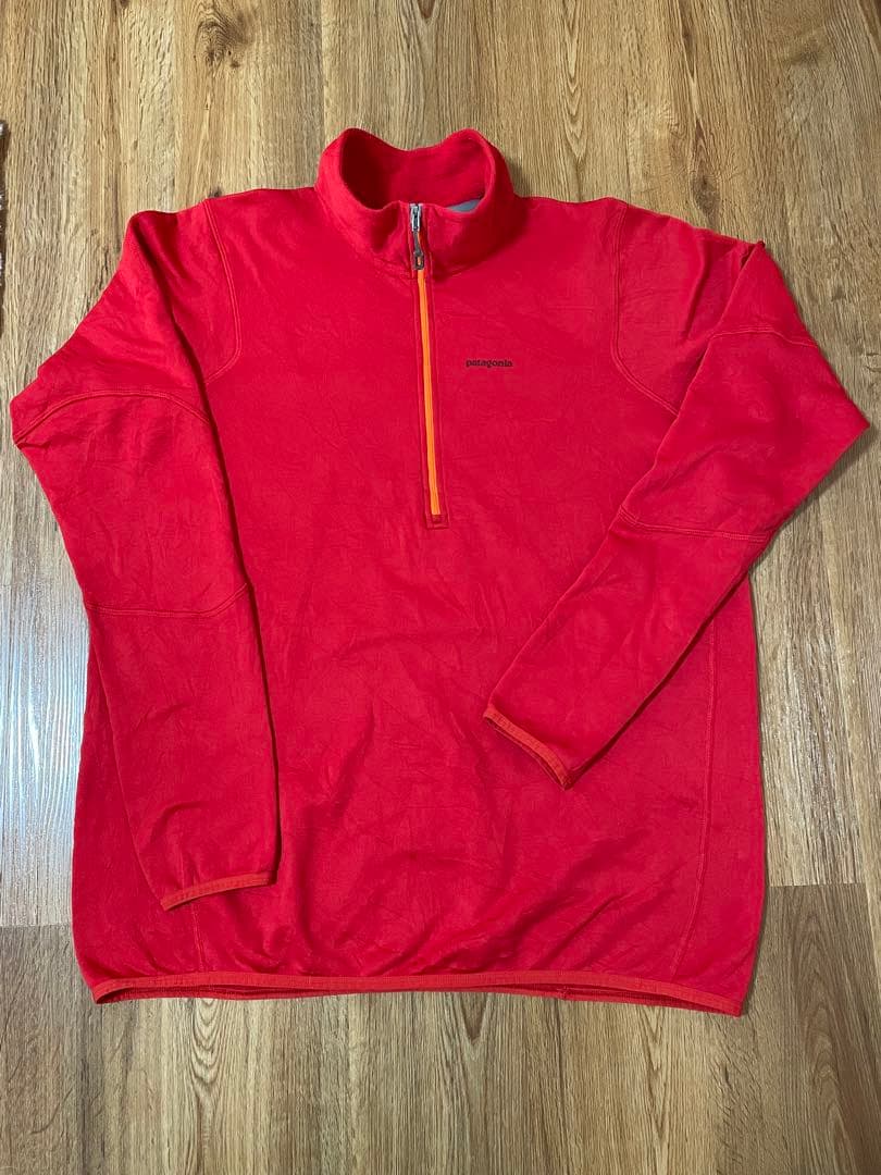 patagonia レッド ジップアップ フリーズウェア　XXL