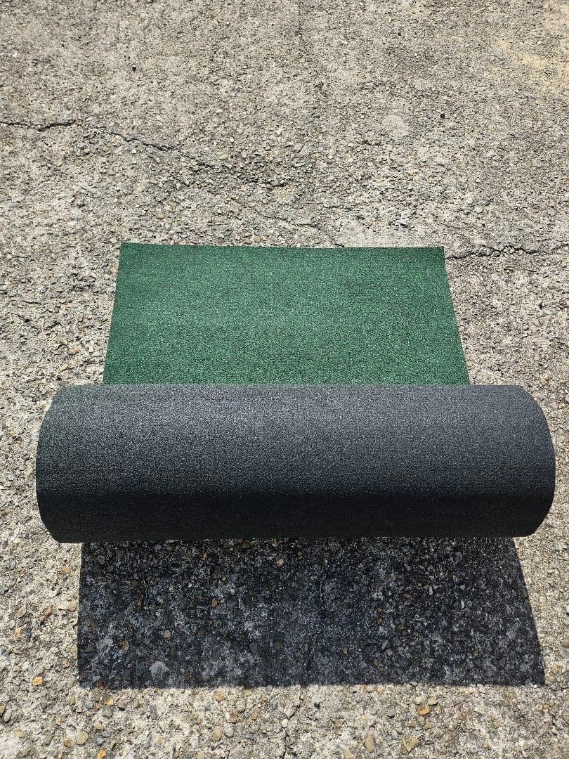 【新品】本格ポリエステル不織布 防草シート(グリーン)厚手　巾1m×20m