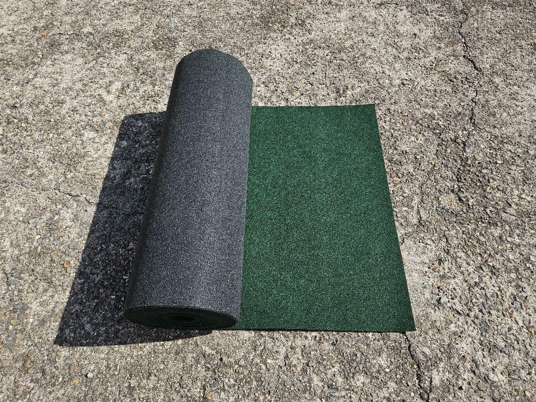 【新品】本格ポリエステル不織布 防草シート(グリーン)厚手　巾1m×20m