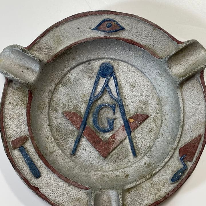 ビンテージ アンティーク シュライン フリーメイソン 灰皿 雑貨 小物 鋳物 2