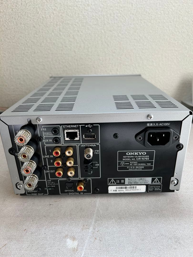 T16 整備ONKYO CR-N765 (S) ハイレゾネットワークレシーバー