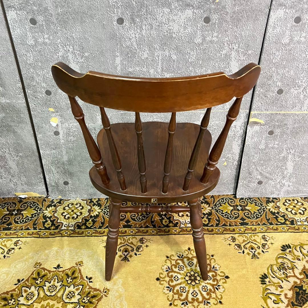 ꧁飛騨産業 HIDA꧂キツツキマーク ウィンザーチェア ダイニング 食卓椅子