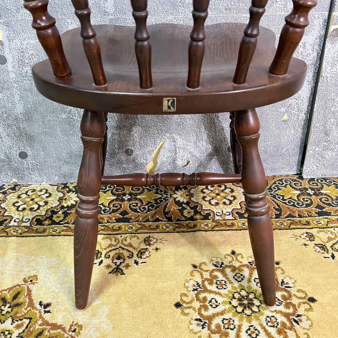 ꧁飛騨産業 HIDA꧂キツツキマーク ウィンザーチェア ダイニング 食卓椅子